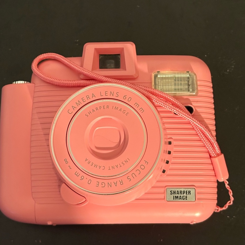 Sharper Image Pink Instant Photo Camera